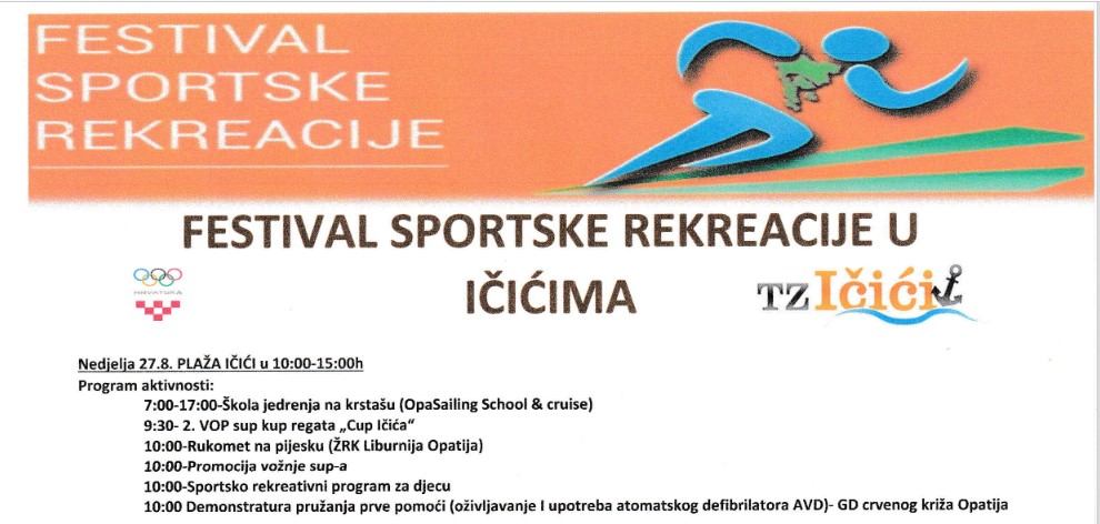 FESTIVAL SPORTSKE REKREACIJE 2023. u IČIĆIMA