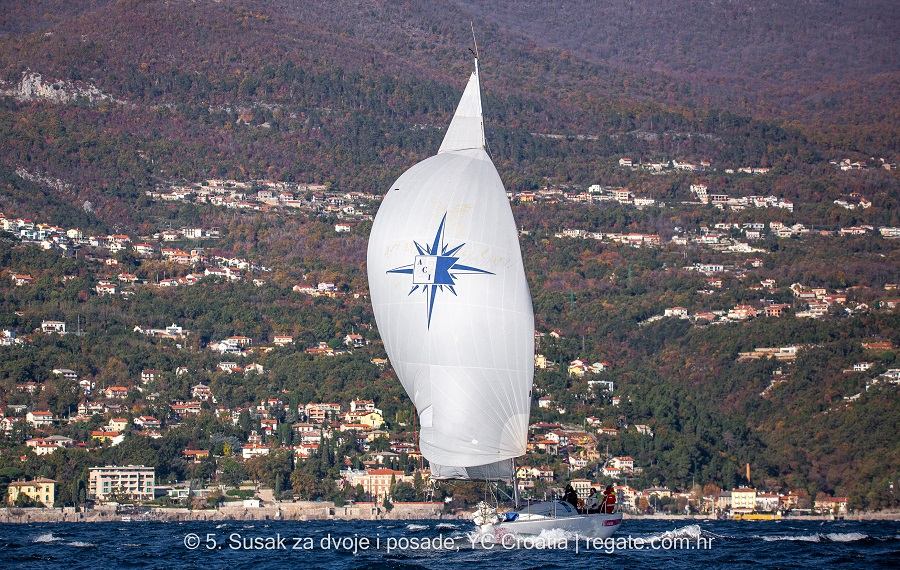 Sailing regattas during November 2023 in front of Ičići 