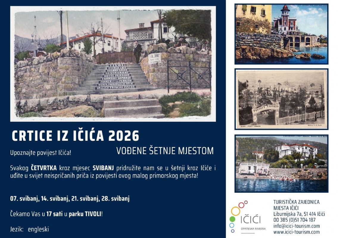 CRTICE IZ IČIĆA – vođene šetnje mjestom u svibnju