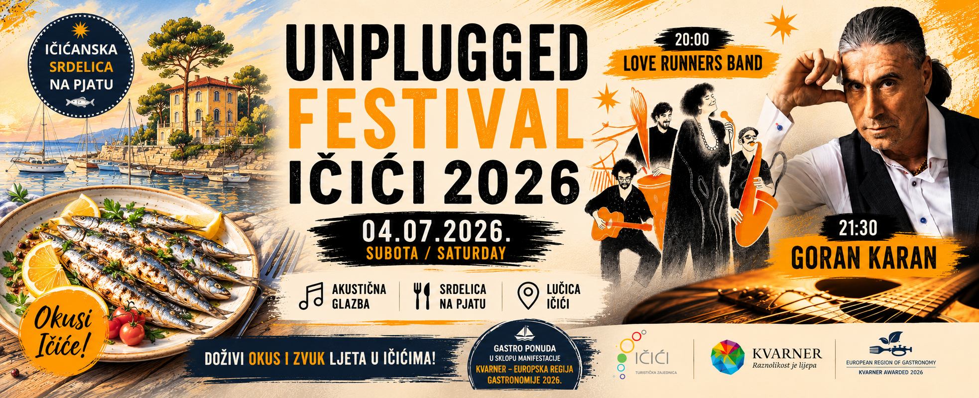 UNPLUGGED Festival Ičići 2026. – glazba, more i okusi Kvarnera u jedinstvenom ljetnom ambijentu